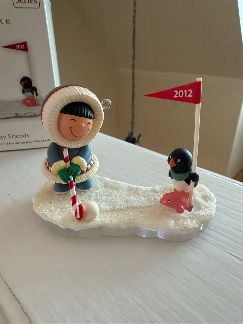 Frosty Friends 2012 Ornament - White, Blue, Red